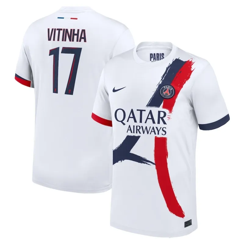 Paris Saint-Germain VITINHA 2025/26 Auswärtstrikot - Weiß