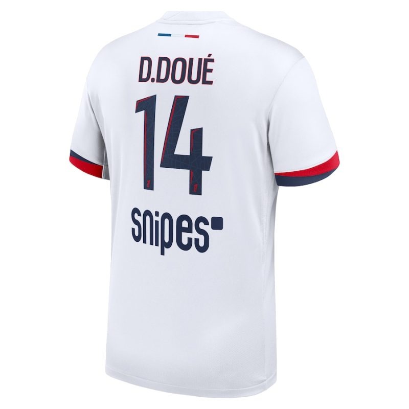 Paris Saint-Germain D.DOUÉ 2025/26 Maglia trasferta bambini - Bianca