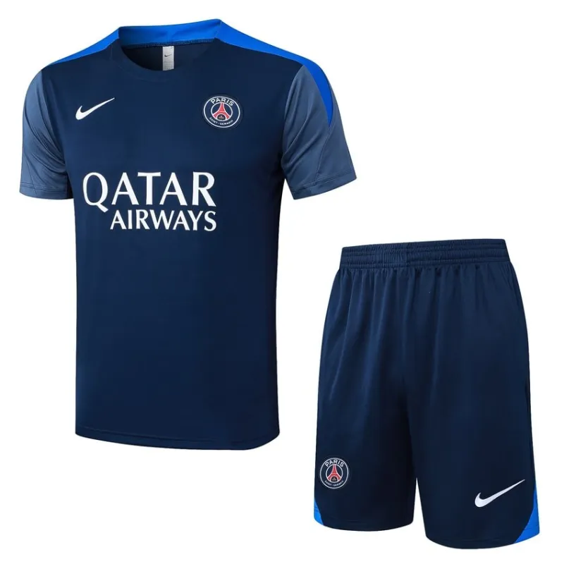 Paris Saint-Germain 2025/26 Maglia da allenamento + Pantaloncini - Blu