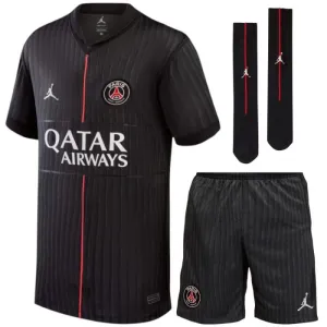 Paris Saint-Germain 2025/26 Fourth Kids Kit - Black