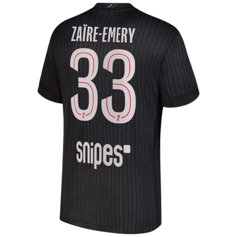 Paris Saint-Germain ZAÏRE-EMERY 2025/26 Conjunto infantil cuarto - Negro