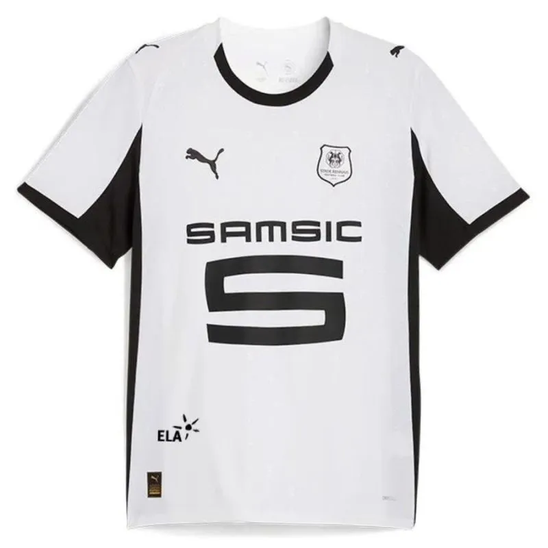 Rennes 2025/26 Away Kids Jersey + Shorts - White