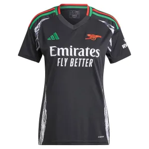 Arsenal 2024/25 Frauen Auswärtstrikot - Fan-Version (Schwarz)