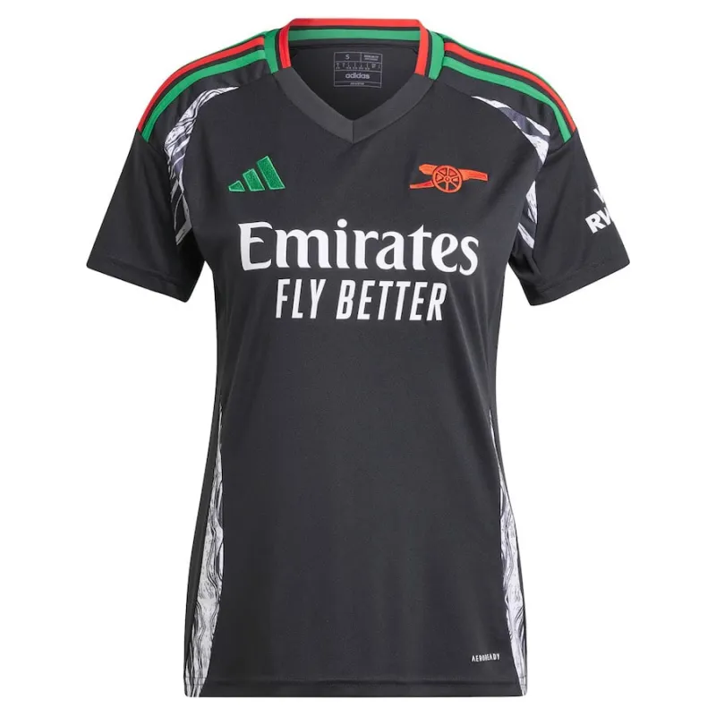 Arsenal 2024/25 Women's Away Jersey - Fan Version (Black)