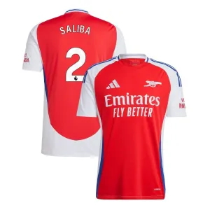 Arsenal 2024/25 Home Replica Jersey - Red (SALIBA)