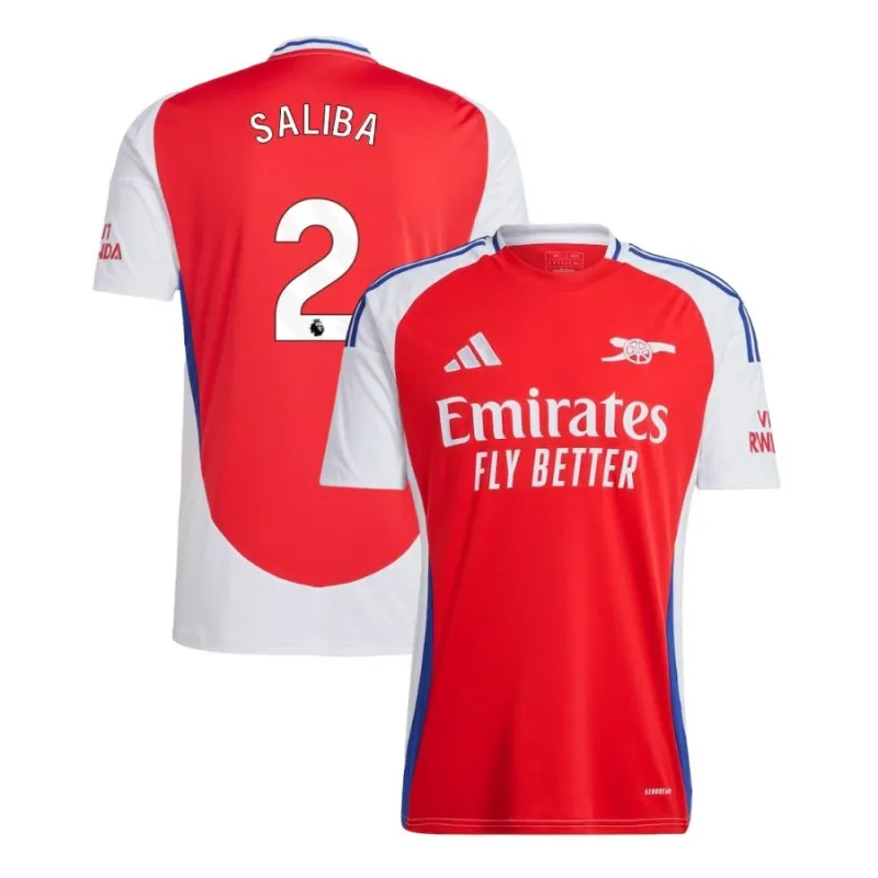 Arsenal 2024/25 Home Replica Jersey - Red (SALIBA)