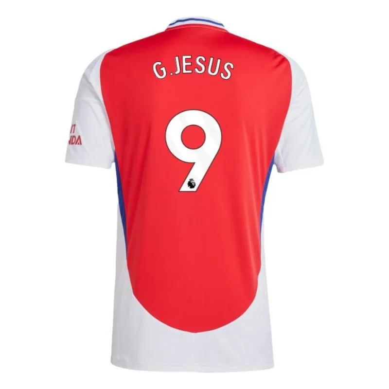 G.JESUS Arsenal 2024/25 Home Replica Jersey - Red