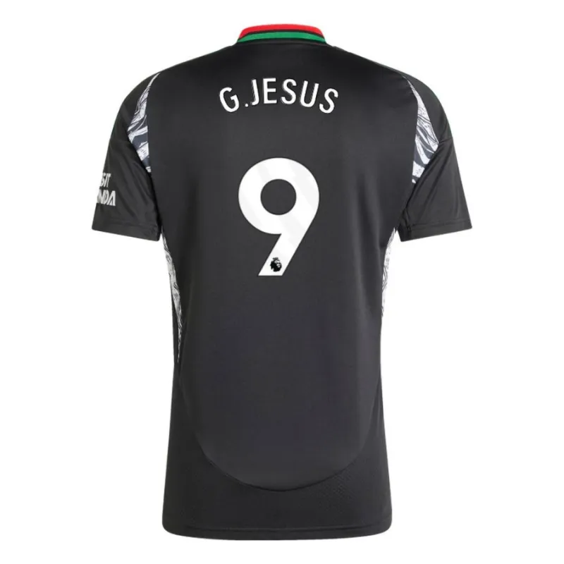 G.JESUS Arsenal 2024/25 Away Replica Jersey - Black