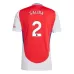 Maglia di replica in casa per bambini SALIBA Arsenal 2024/25 - Rosso