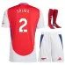 Maglia di replica in casa per bambini SALIBA Arsenal 2024/25 - Rosso