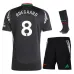 Maglia di replica di trasferta per bambini Ødegaard Arsenal 2024/25 - Nera
