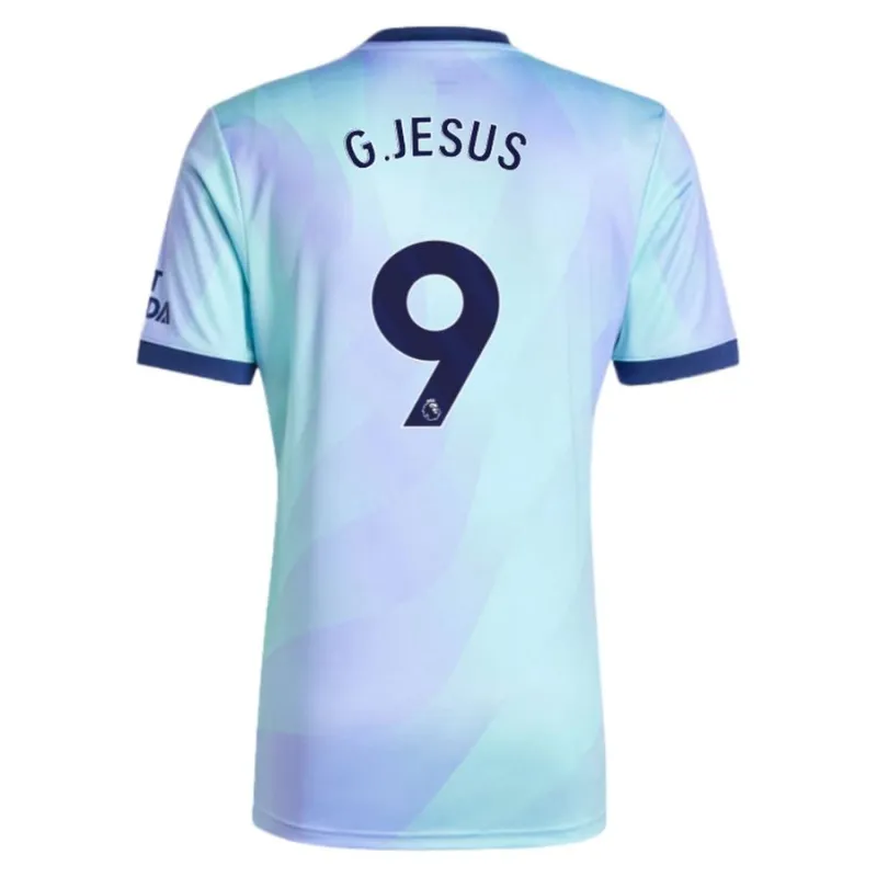 Camiseta de réplica tercera infantil G.JESUS Arsenal 2024/25 - Azul celeste