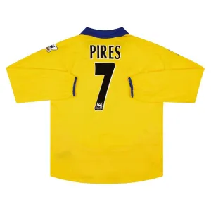 Pires Arsenal 2003/2004 Away Jersey - Yellow