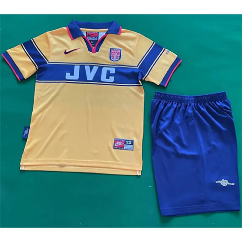Arsenal 1995 - 97 Kinder Auswärtstrikot - Gelb