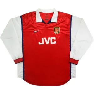 Arsenal 1998/99 Home Retro Long Sleeve Jersey - Red
