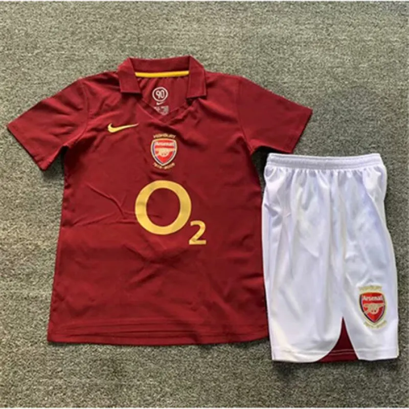 Arsenal 2005/06 Kinder Heimtrikot - Rot