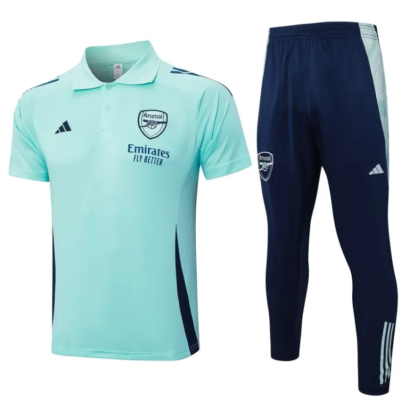 Costume chemise polo Arsenal saison 2024/25 - Teal