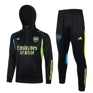 Arsenal 2024/25 Season Kids' Hooded Sports Suit - Black