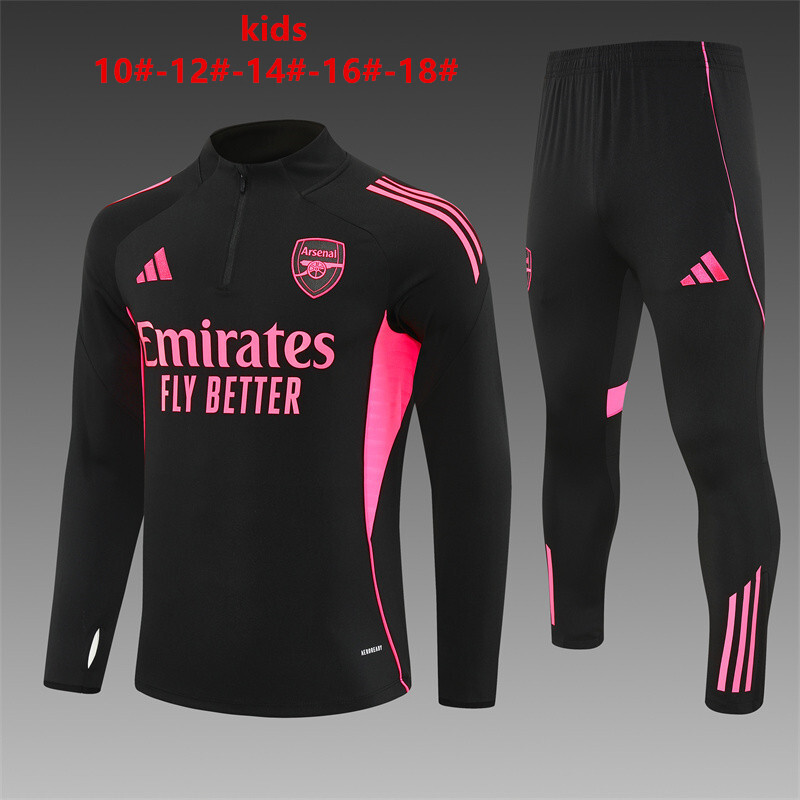 Arsenal 2025/26 Set Sportivo Bambino Nero