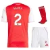 Kit infantil SALIBA de Arsenal 2025/26 local - Rojo