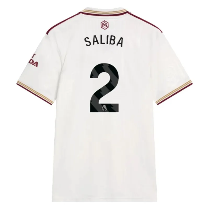 Arsenal SALIBA 2025/26 Third Jersey - White