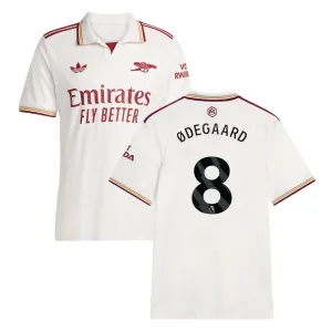 Arsenal ØDEGAARD 2025/26 Third Jersey - White