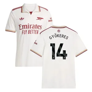 Arsenal GYOKERES 2025/26 Third Jersey - White