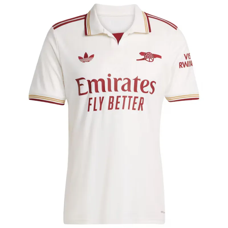 Arsenal G.JESUS 2025/26 Third Kids' Jersey Set - White