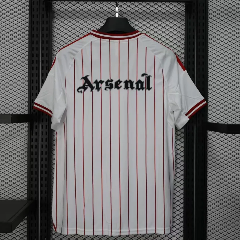 Arsenal 2025/26 Baseball Edition Player Jersey - White