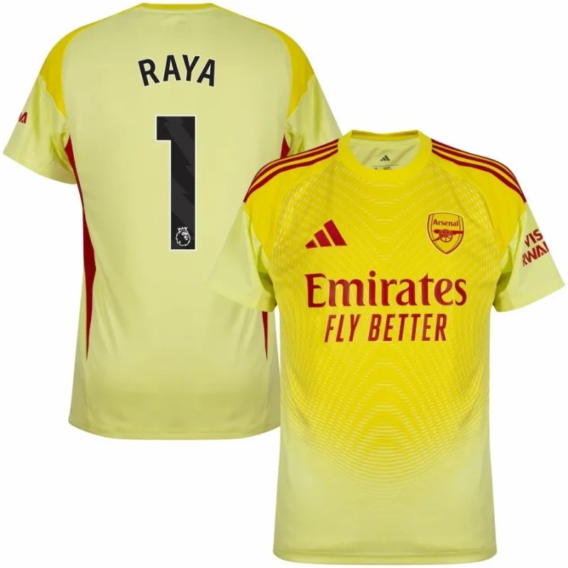 Arsenal Raya 2025/26 Maglia Portiere Casa Gialla
