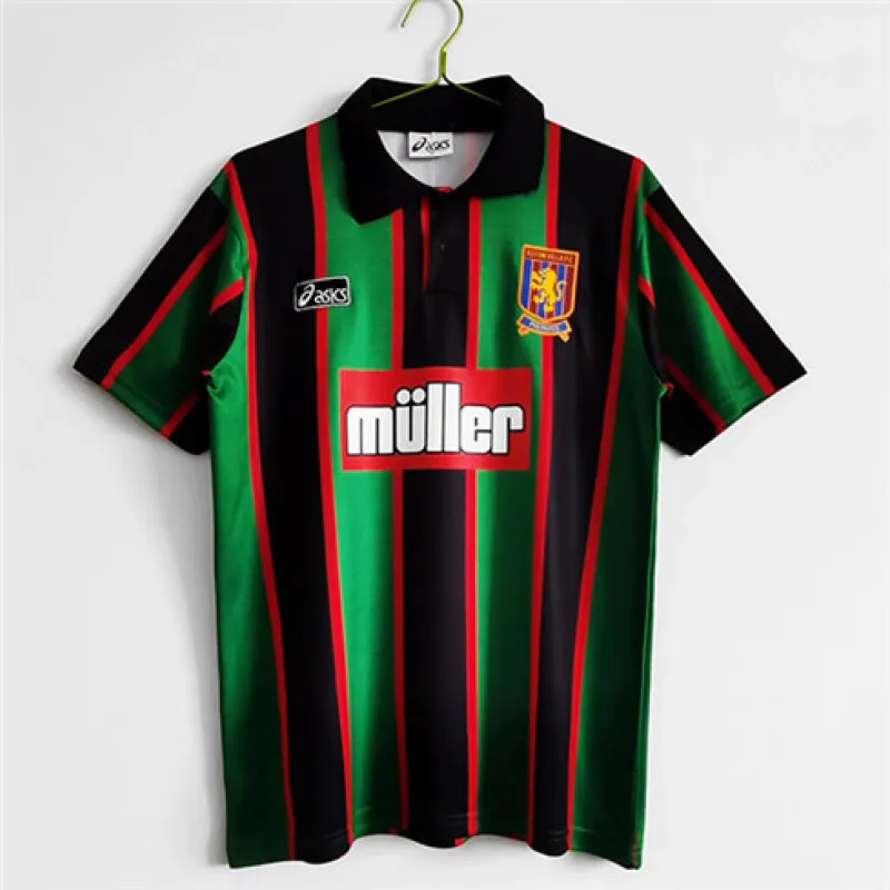 Aston Villa 1993 - 95 Auswärts-Retro-Trikot - Grün