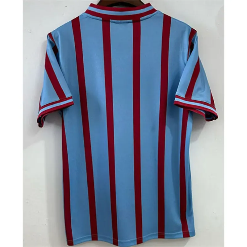 Maillot rétro de domicile d'Aston Villa 1957 - Bleu