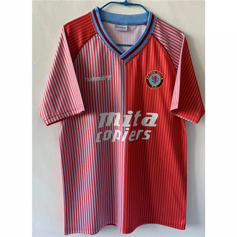 Aston Villa 1988 Heim-Retro-Trikot - Rot