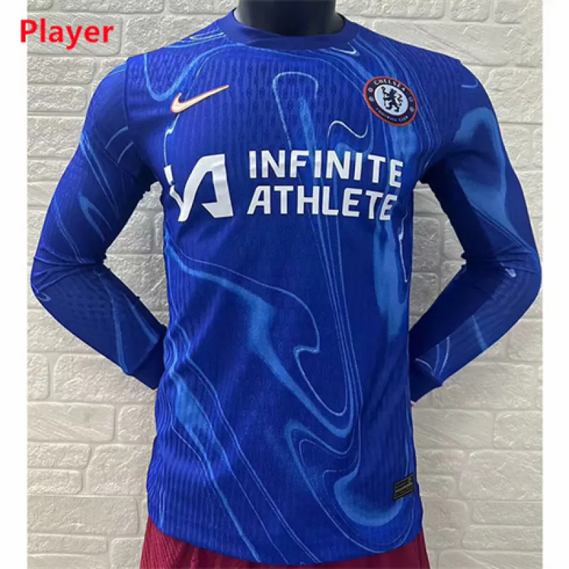 Camiseta de manga larga de casa de Chelsea 2024/25 - edición de jugador - Azul