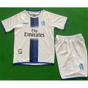 Chelsea 2003 - 05 Auswärts - Kinder - Retro - Trikot - Weiß