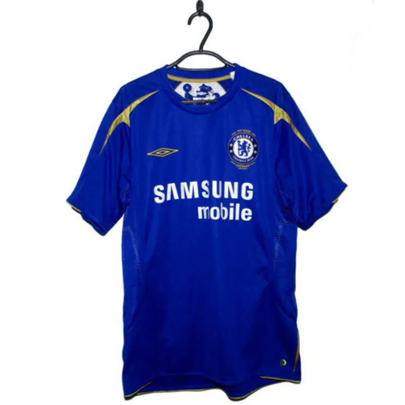 Chelsea 2005 - 06 Heim - Retro - Trikot - Blau