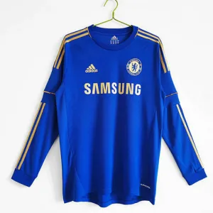 Chelsea 2012 - 2013 Home Retro Long - Sleeve Jersey - Blue