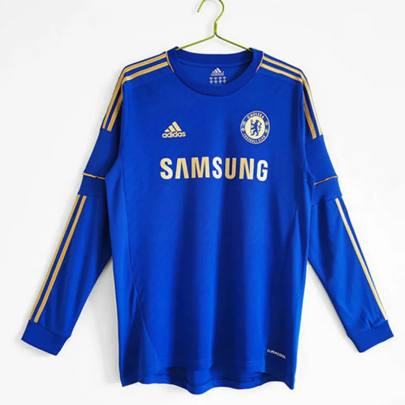 Chelsea 2012 - 2013 Home Retro Long - Sleeve Jersey - Blue