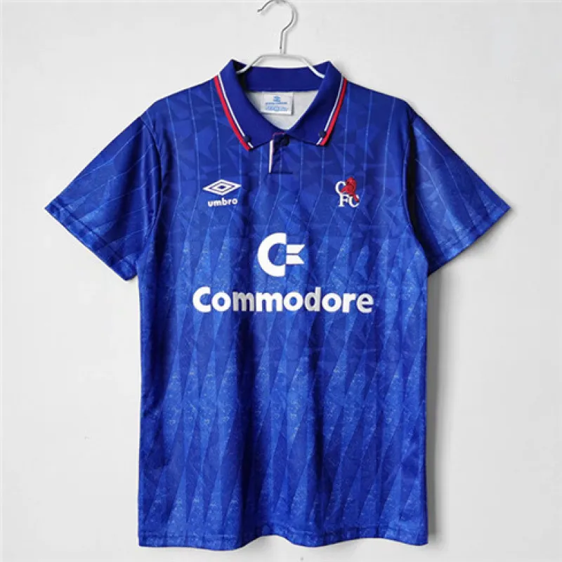 Chelsea 1989 - 1991 Heim - Retro - Trikot - Blau