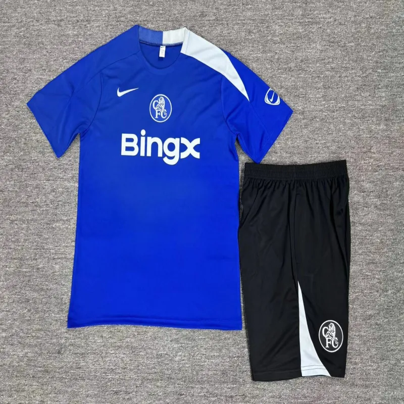 Chelsea 2025/26 Ensemble Entraînement Enfan bleu
