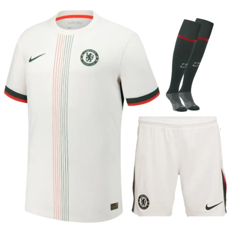Kit bambino di trasferta di Chelsea FC 2025/26 - Bianca