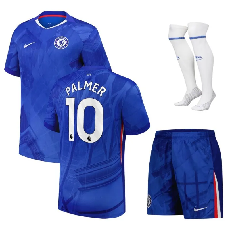 Set de camiseta infantil en casa del Chelsea PALMER 2025/26 - Azul