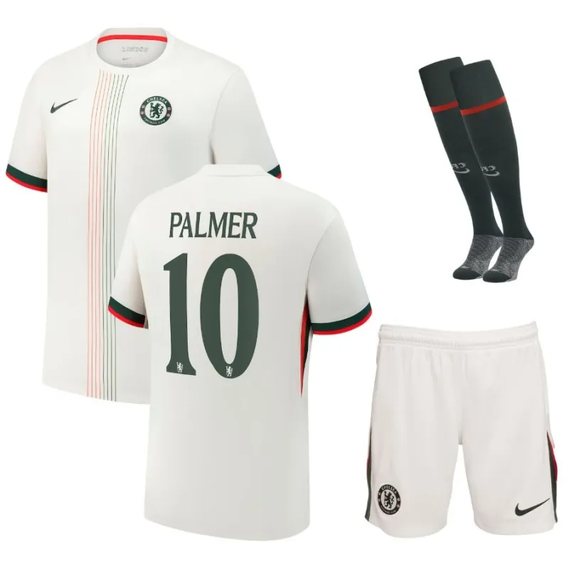 Ensemble de maillot enfant à l'extérieur du Chelsea PALMER 2025/26 - Blanc
