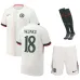 Ensemble de maillot enfant à l'extérieur du Chelsea NKUNKU 2025/26 - Blanc