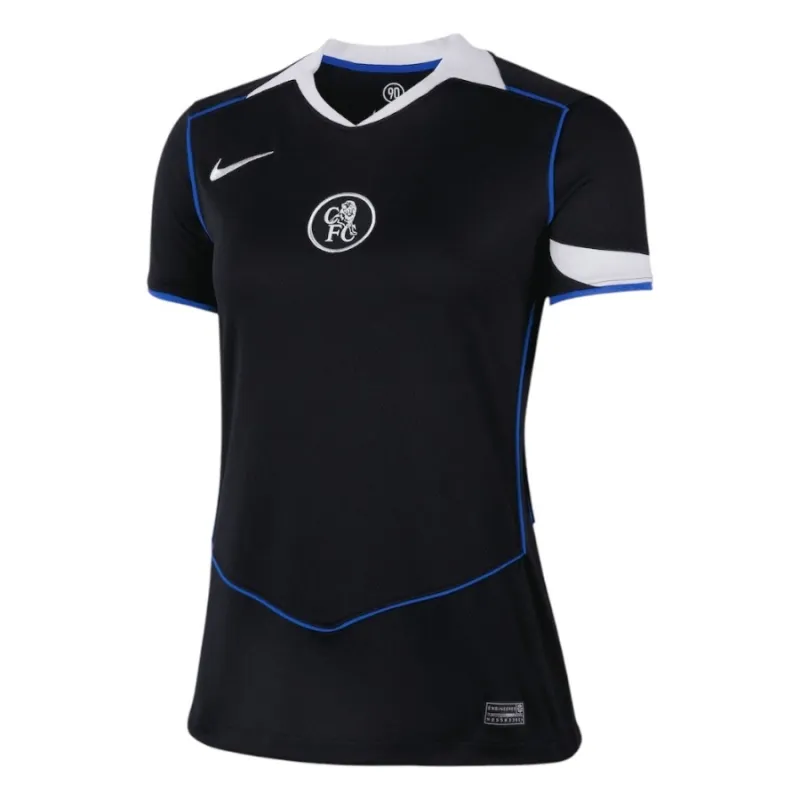 Chelsea 2025/26 Tercera camiseta femenina - Negra