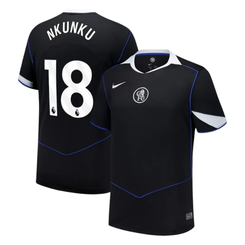 Chelsea NKUNKU 2025/26 Third Jersey - Black