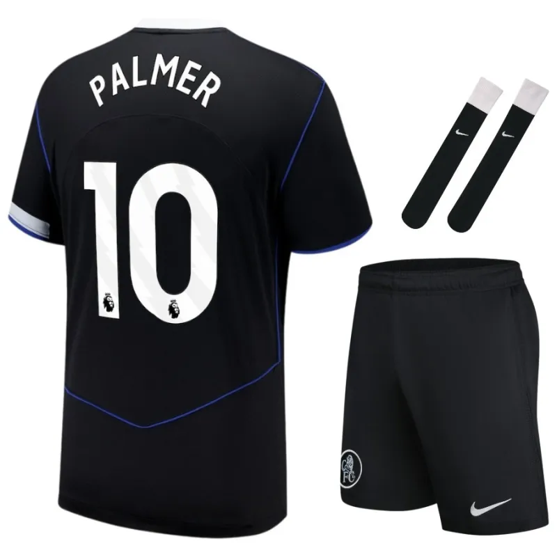 Chelsea PALMER 2025/26 Troisième ensemble de maillot pour enfants - Noir