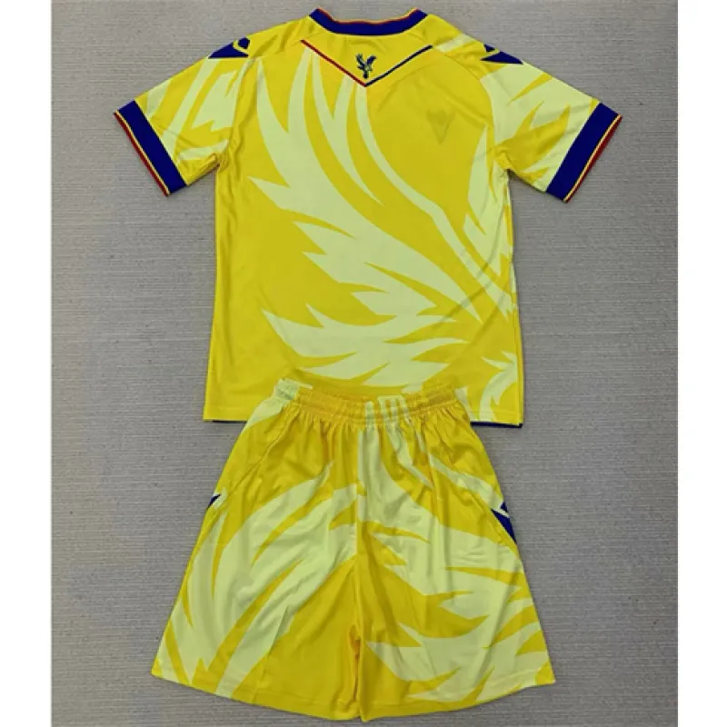 Crystal Palace 2024/25 Away Kids Jersey - Yellow