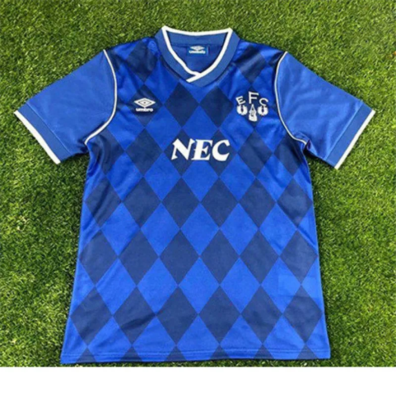 Camiseta de casa retro de Everton 1987/88 - azul