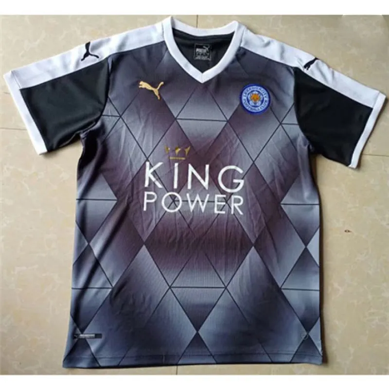 Leicester City's 2015/16 retro away jersey - black